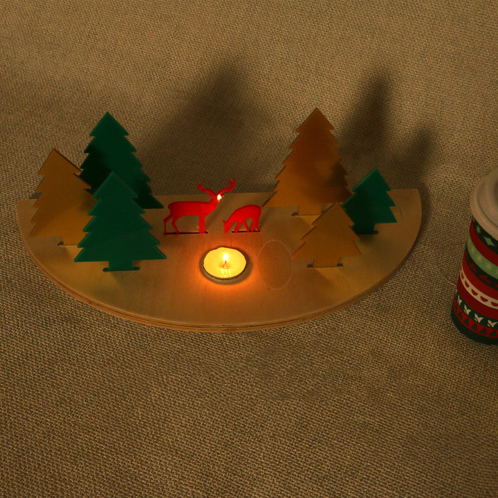 Christmas candle in Egypt. You can use it as a Christmas Decoration & New year's celebration. Candle gives you a unique light.