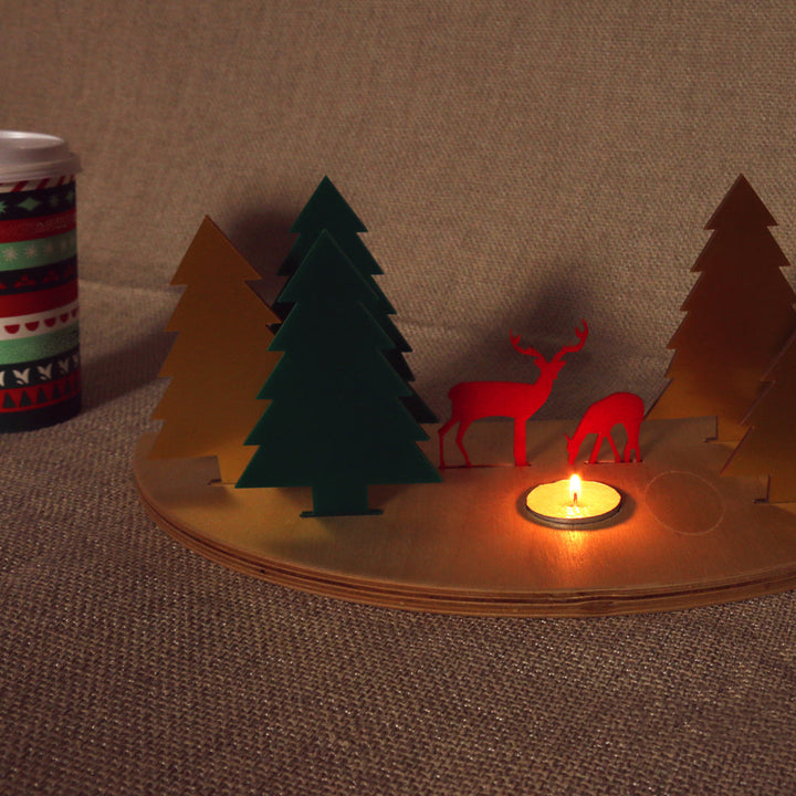 Christmas candle in Egypt. You can use it as a Christmas Decoration & New year's celebration. Candle gives you a unique light.