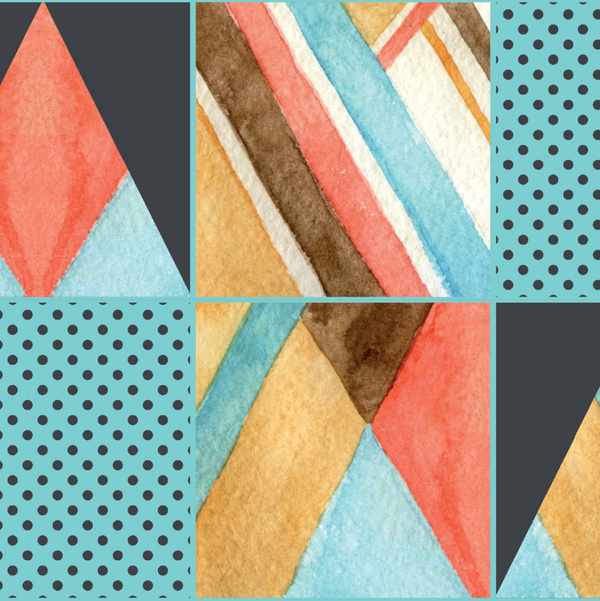 Canvas - Triangles Pattern (For Robot Desk Lamp)