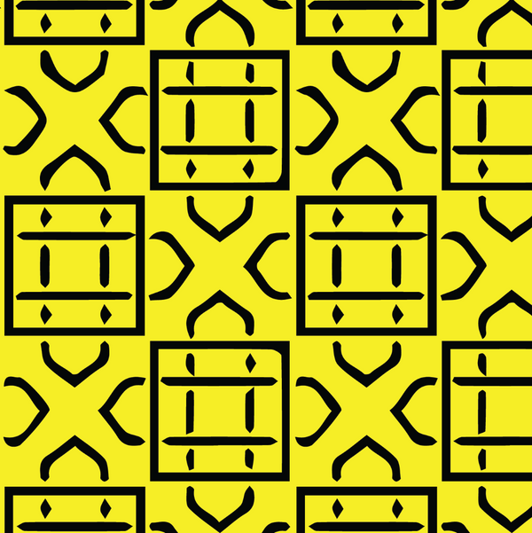 Canvas - Yellow Pattern (For Robot Desk Lamp)