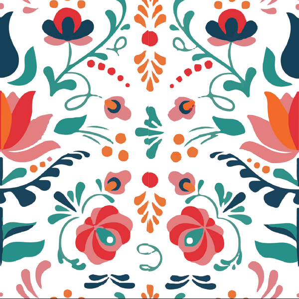 Canvas - Flower Pattern (For Robot Desk Lamp)