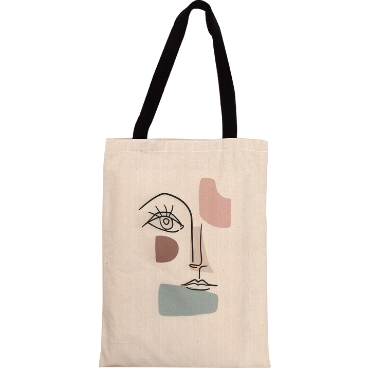 Tote bags in Egypt. Linen is the material used in the shopping bag. There is two different shapes Portrait tote bag & Landscape tote bag. It's Eco-friendly & fashion bag.