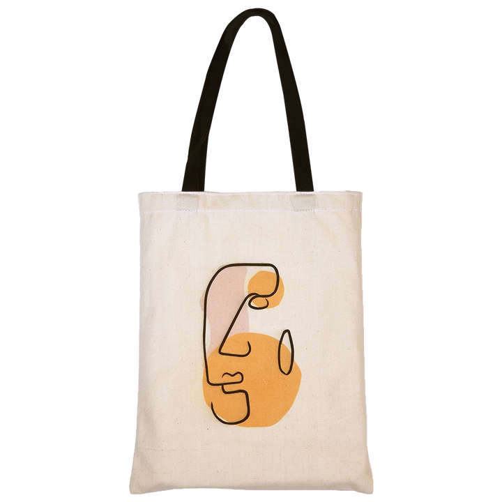 Tote bags in Egypt. Linen is the material used in the shopping bag. There is two different shapes Portrait tote bag & Landscape tote bag. It's Eco-friendly & fashion bag.