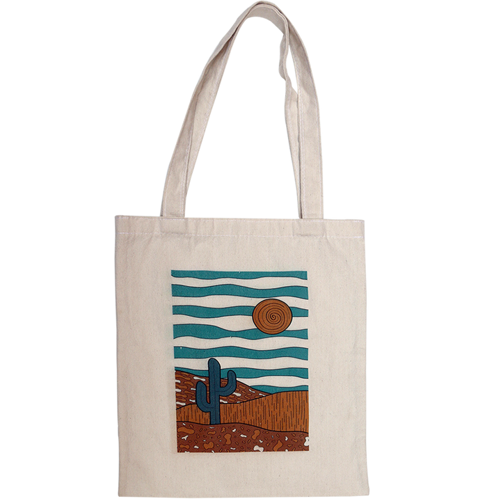 Tote bags in Egypt. Linen is the material used in the shopping bag. There is two different shapes Portrait tote bag & Landscape tote bag. It's Eco-friendly & fashion bag. 