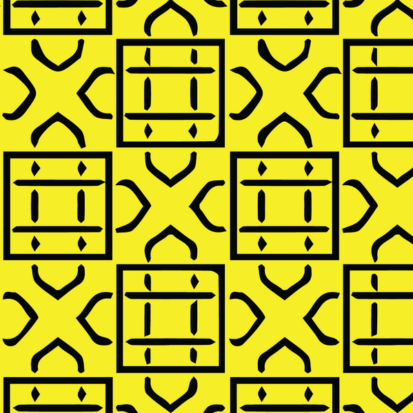 Canvas - Yellow Pattern (For Robot Desk Lamp)