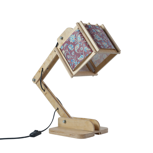 Robot Desk Lamp - Purple Floral